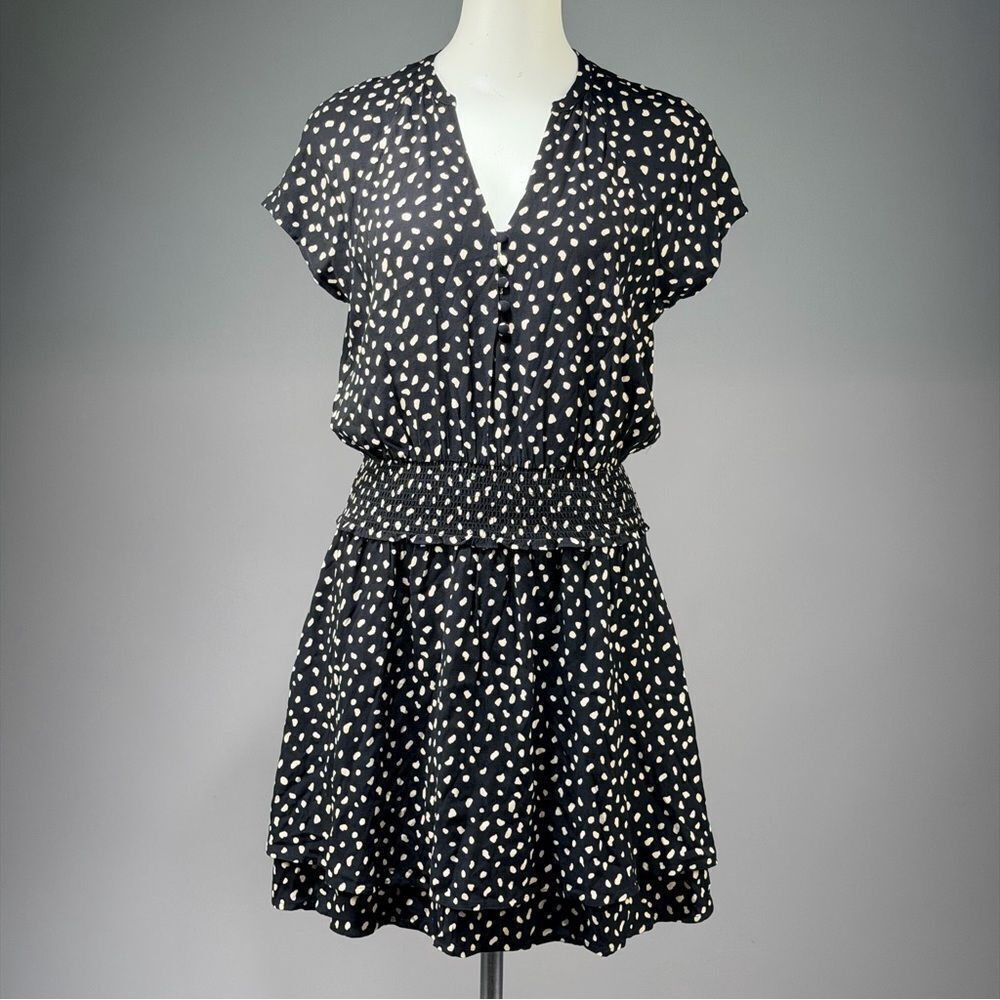 Rails Black and White Patterned Mini Dress (rack 3)